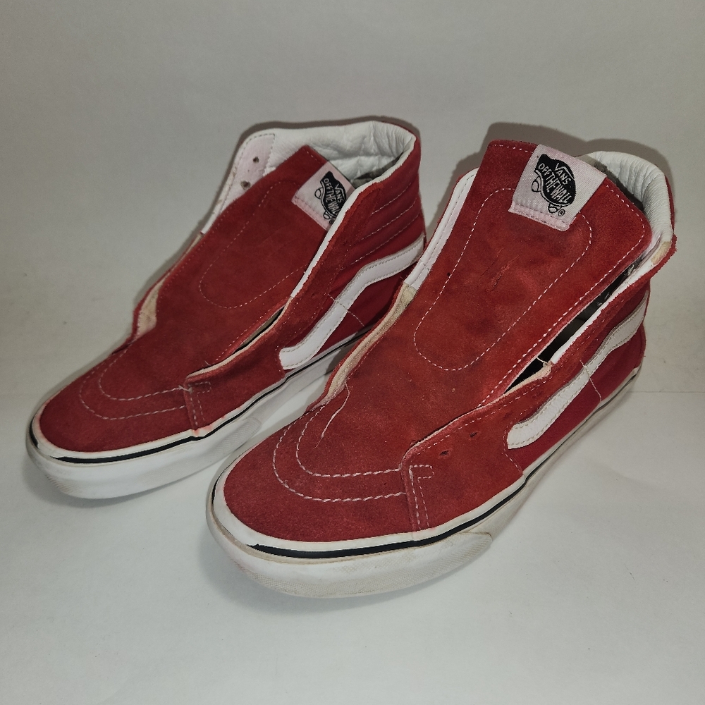 Vans Off The Wall High Top Red  Sneakers  Kids 4.5